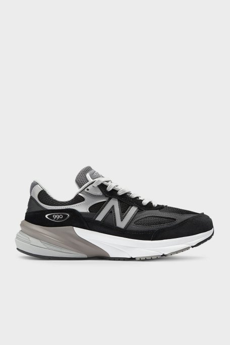New Balance Süet Detaylı Logolu Sneaker Erkek Ayakkabı M990BK6 SİYAH - New Balance
