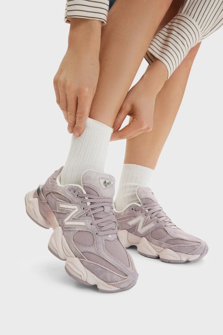 New Balance Süet Detaylı Logolu Sneaker Unisex Ayakkabı U906087O LİLA - New Balance (1)