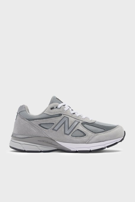 New Balance Süet Detaylı Logolu Sneaker Unisex Ayakkabı U990GR4 GRİ - New Balance