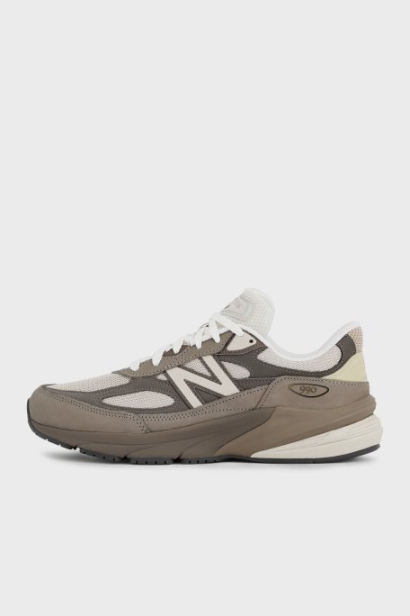 New Balance Süet Logolu Bağcıklı Sneaker Erkek Ayakkabı U990SG6 SÜTLÜ KAHVE - New Balance (1)
