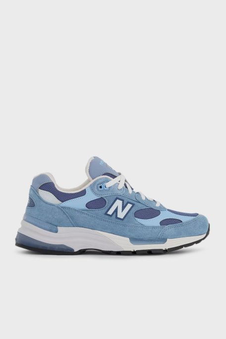 New Balance Süet Logolu Bağcıklı Sneaker Erkek Ayakkabı U992TO MAVİ - New Balance