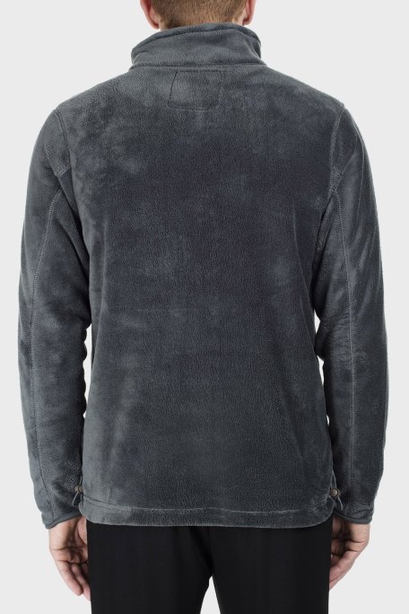 Norway Geographical Yumuşak Dokulu Soğuğa Dayanıklı Fermuarlı Outdoor Erkek Polar UPLOAD KOYU GRİ - Norway Geographical (1)