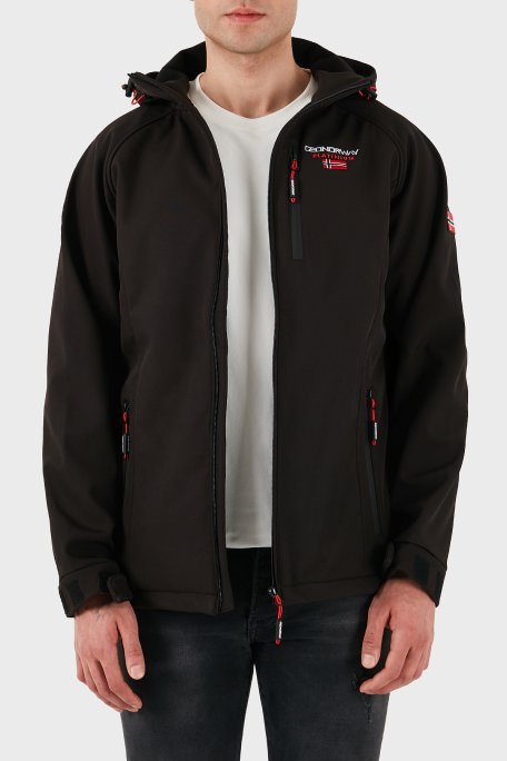 Norway Geographical Regular Fit Logolu Dik Yaka Kapüşonlu Erkek Mont TAKITO SİYAH - Norway Geographical