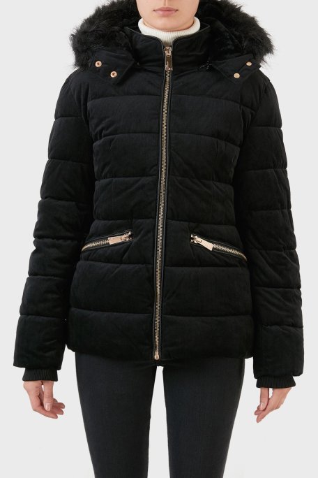 Norway Geographical Soğuğa Dayanıklı Çıkarılabilir Kapüşonlu Bayan Parka BILOVEK SİYAH - Norway Geographical