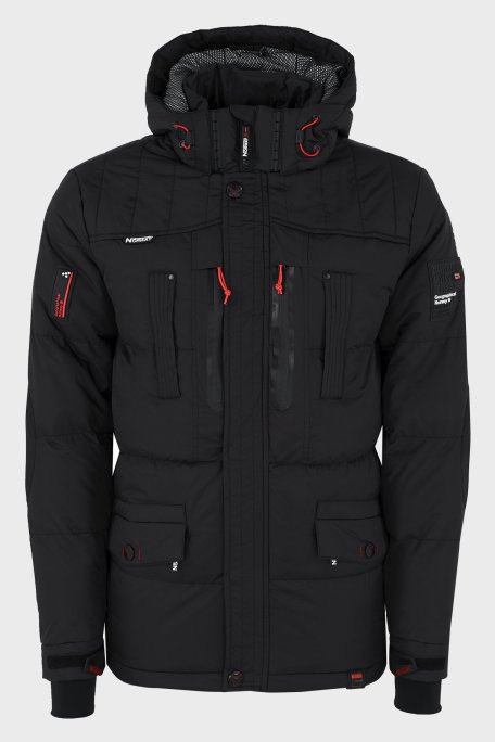 Norway Geographical Su Geçirmez 5000 mm Outdoor Erkek Parka BASILBOLI SİYAH - Norway Geographical