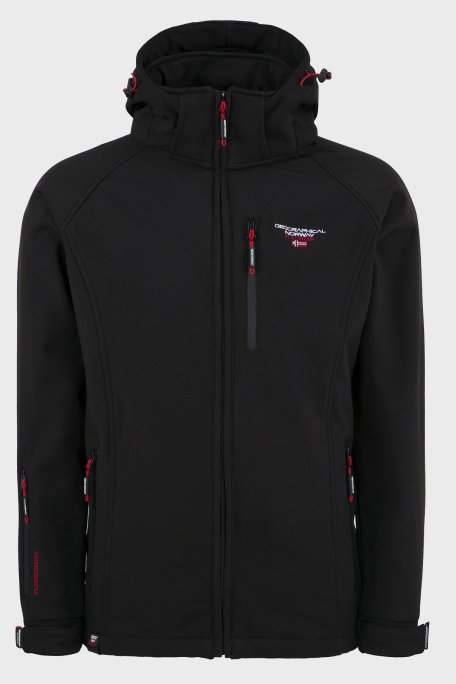 Norway Geographical Su Geçirmez Kapüşonlu Outdoor Erkek Mont TABOOBASIC SİYAH - Norway Geographical