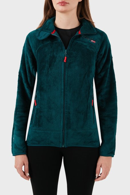 Norway Geographical Yumuşak Dokulu Soğuğa Dayanıklı Outdoor Bayan Polar UPALINEB YEŞİL - Norway Geographical