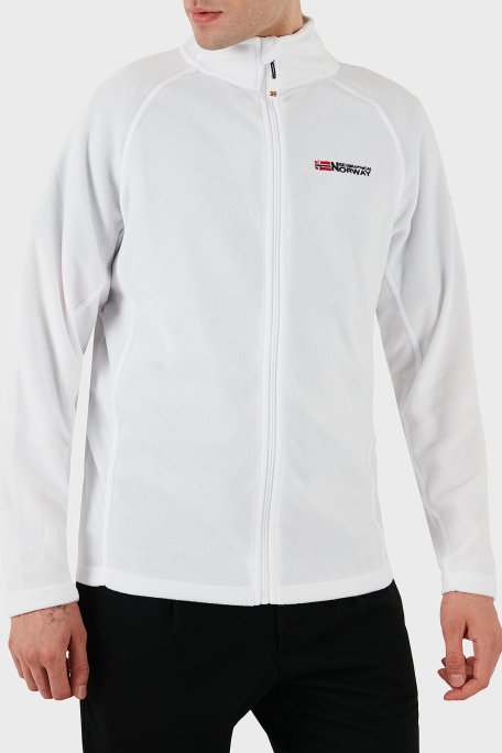 Norway Geographical Yumuşak Dokulu Soğuğa Dayanıklı Outdoor Erkek Polar TUG BEYAZ - Norway Geographical (1)