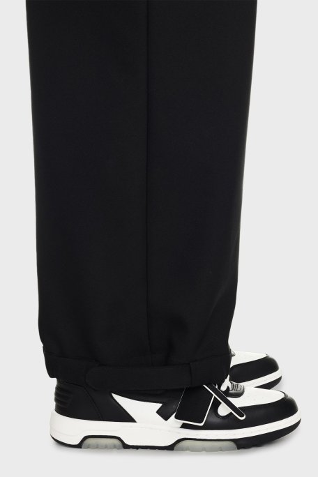 Off-White Deri Ok Tasarımlı Sneaker Erkek Ayakkabı OMIA189C99LEA007 0110 SİYAH-BEYAZ - Off White (1)