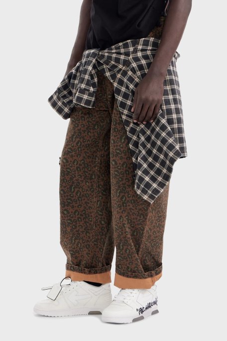 Off-White Deri Yazı Baskılı Sneaker Erkek Ayakkabı OMIA189C99LEA01A 0110 BEYAZ - Off White (1)