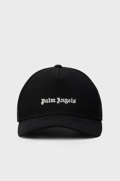 Palm Angels % 100 Pamuk Logolu Erkek Şapka PMLB104S26FAB004 SİYAH - Palm Angels