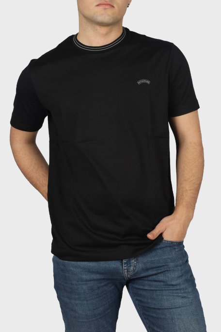 Paul & Shark % 100 Pamuk Regular Fit Bisiklet Yaka Erkek T Shirt 24411027 011 SİYAH - Paul & Shark