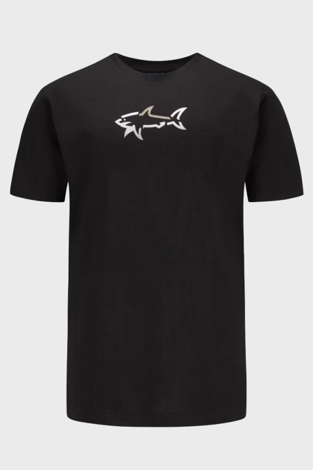 Paul & Shark % 100 Pamuk Regular Fit Bisiklet Yaka Logolu Erkek T Shirt 24411085 011 SİYAH - Paul & Shark