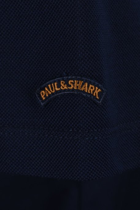 Paul & Shark % 100 Pamuk Regular Fit Düğmeli Erkek Polo Yaka T Shirt 24411261 013 LACİVERT - Paul & Shark (1)