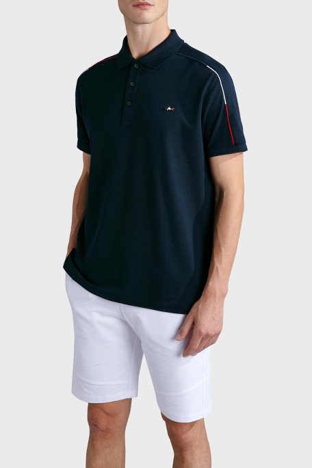 Paul & Shark % 100 Pamuk Regular Fit Düğmeli Erkek Polo Yaka T Shirt 24411313 013 LACİVERT - Paul & Shark