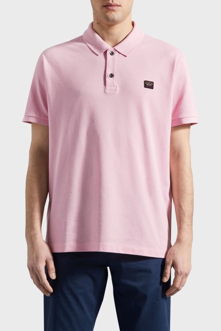 Paul & Shark % 100 Pamuk Regular Fit Erkek Polo T Shirt C0P1070 113 PEMBE - Paul & Shark