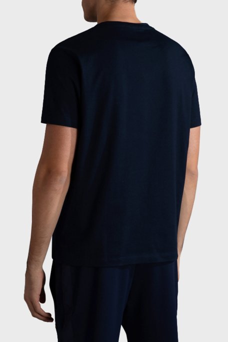 Paul & Shark Baskılı % 100 Pamuk Regular Fit Bisiklet Yaka Erkek T Shirt 24411133 013 LACİVERT - Paul & Shark (1)