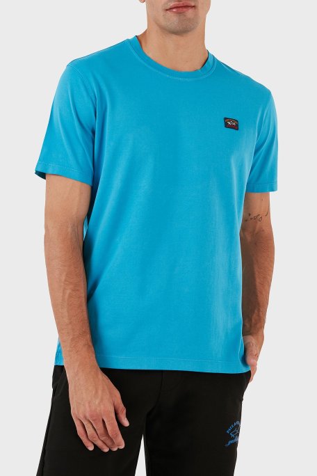 Paul & Shark Bisiklet Yaka % 100 Pamuk Regular Fit Erkek T Shirt 23411052 338 MAVİ - Paul & Shark (1)