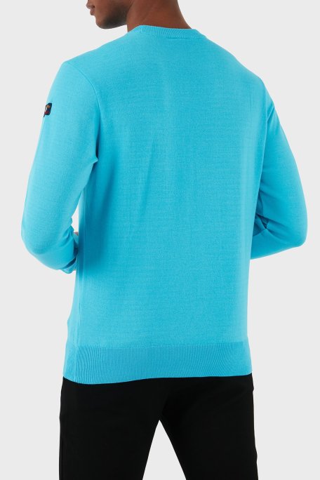 Paul & Shark Bisiklet Yaka Pamuklu Triko Erkek Kazak 23411537 750 TURKUAZ - Paul & Shark (1)