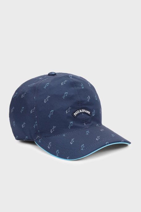 Paul & Shark Logo Desenli Erkek Şapka 24417126 L22 LACİVERT - Paul & Shark