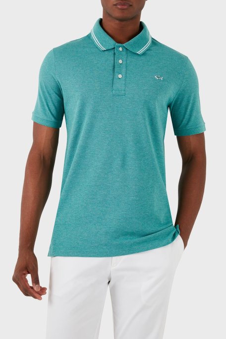 Paul & Shark Logolu % 100 Pamuk Regular Fit Erkek Polo Yaka T Shirt 23411248 172 YEŞİL - Paul & Shark (1)