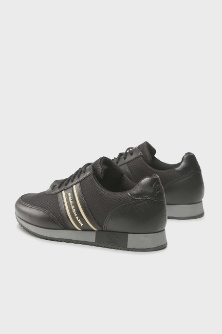 Paul & Shark Logolu Deri Sneaker Erkek Ayakkabı 12318019 011 SİYAH - Paul & Shark (1)