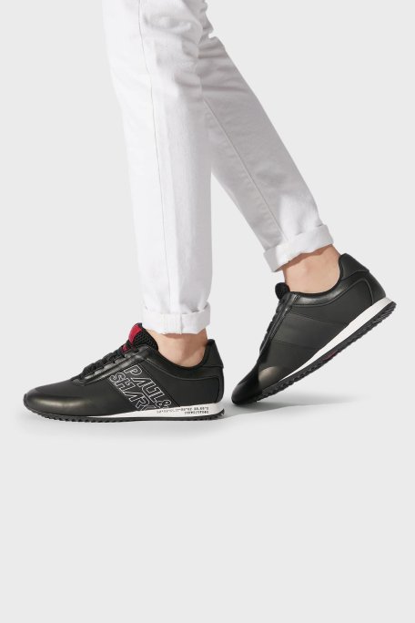 Paul & Shark Logolu Sneaker Erkek Ayakkabı 12318014 011 SİYAH - Paul & Shark (1)