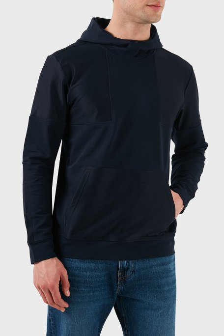 Paul & Shark Pamuklu Regular Fit Logo Detaylı Kapüşon Kanguru Cepli Erkek Sweat 24411912 013 LACİVERT - Paul & Shark