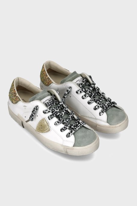 Philippe Model Deri Pul Detaylı Sneaker Bayan Ayakkabı PRLDVG07VG07 BEYAZ - Philippe Model (1)