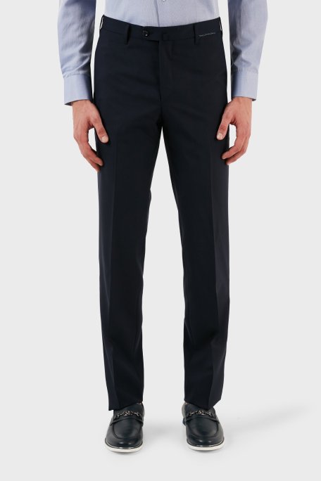 Pienza Yünlü Klasik Kumaş Erkek Pantolon ZOX2016B01C69 LACİVERT - Pienza (1)