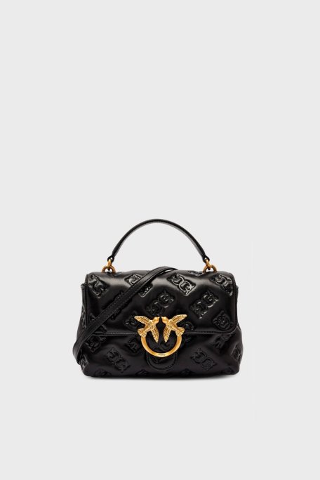 Pinko Logolu Çıkarılabilir Zincir Askılı Bayan Çanta 100044 A2JX Z99Q SİYAH - Pinko