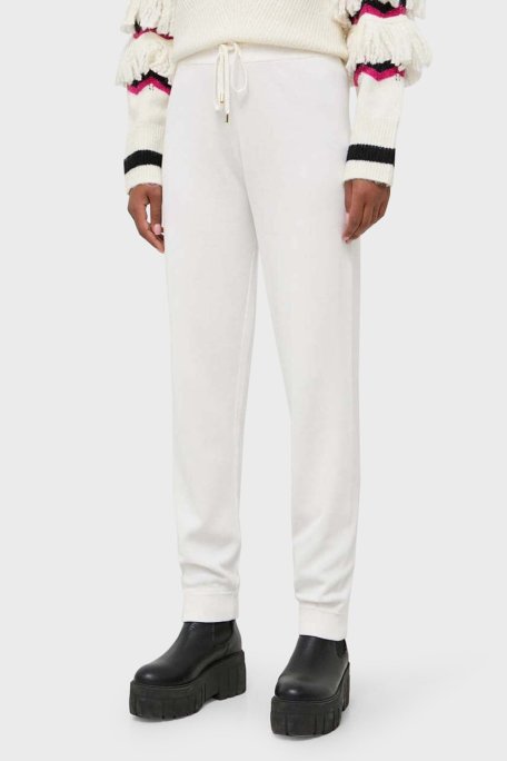 Pinko Regular Fit Yumuşak Dokulu Jogger Triko Bayan Pantolon 101567 A115 Z04 BEYAZ - Pinko