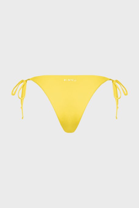 Pinko Yanlardan Bağlamalı Streç Jarse Kadın Bikini Altı 101268 A1PM H17 SARI - Pinko (1)