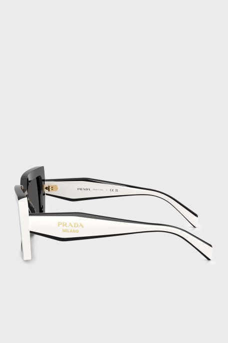 Prada Dikdörtgen Güneş Kadın Gözlük 0PRD01S 20G08Z 52 SİYAH - Prada (1)