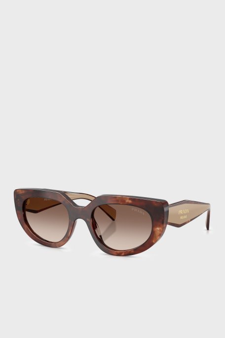 Prada Logolu Güneş Kadın Gözlük 0PRD02S 00K10S 53 KAHVE - Prada