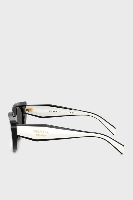 Prada Logolu Güneş Kadın Gözlük 0PRD02S 20G08Z 53 SİYAH - Prada (1)