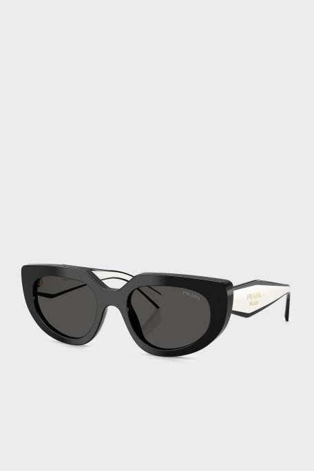 Prada Logolu Güneş Kadın Gözlük 0PRD02S 20G08Z 53 SİYAH - Prada