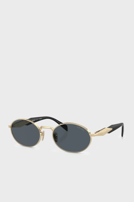 Prada Oval Güneş Bayan Gözlük 0PR 65ZS ZVN09T 55 altın - Prada