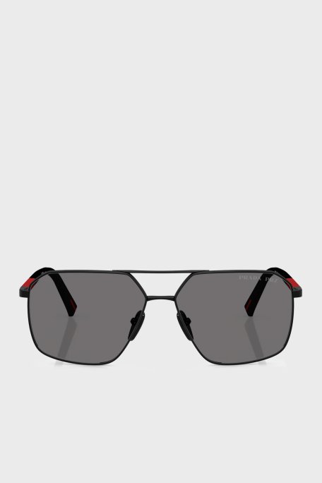 Prada Sport Logolu Güneş Erkek Gözlük 0PS A50S 1BO02G 60 Siyah - Prada Sport (1)