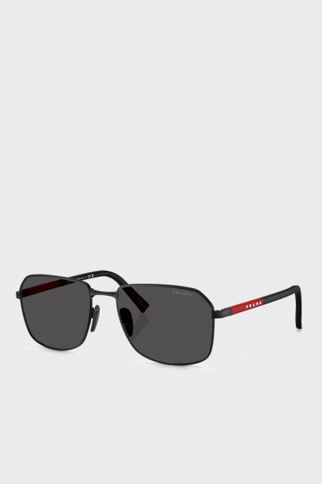 Prada Sport Logolu Güneş Erkek Gözlük 0PS A51S 1BO06F 57 Siyah - Prada Sport