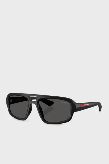 Prada Sport Logolu Güneş Erkek Gözlük 0PS B11SU 1BO08Z 57 Siyah - Prada Sport