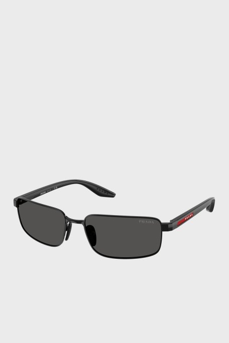 Prada Sport Logolu Güneş Erkek Gözlük 0PS B54S 1AB08Z 59 Siyah - Prada Sport
