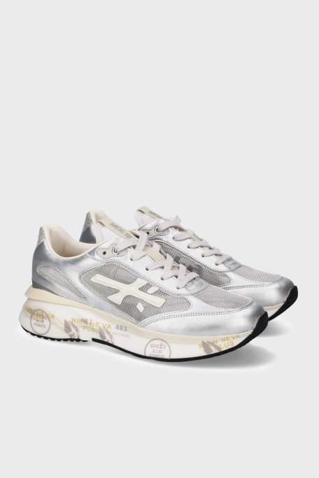 Premiata Deri Karışımlı Sneaker Bayan Ayakkabı MOERUND 8084 GÜMÜŞ - Premiata (1)