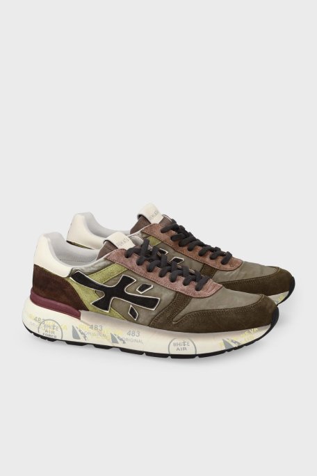 Premiata Logolu Süet Detaylı Sneaker Erkek Ayakkabı MICK 7717 HAKİ - Premiata (1)