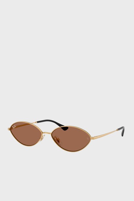 Ray Ban Oval Güneş Unisex Gözlük 0RB3757 00173 56 Altın - Ray Ban