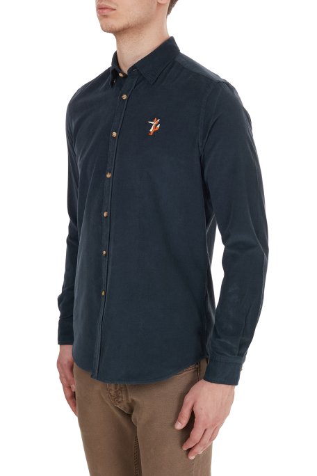 Ruck & Maul Düz Yaka % 100 Pamuk Erkek Gömlek BA1M0200071 21184 LACİVERT - Ruck & Maul (1)