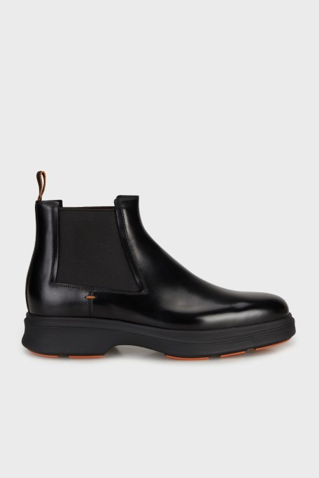 Santoni Deri Bant Detaylı Erkek Bot MGEG19169NEAXNTGN01 SİYAH - Santoni