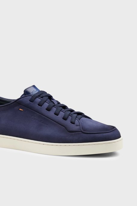 Santoni Deri Sneaker Erkek Ayakkabı MBNO22184TIRTFEHU59 LACİVERT - Santoni (1)