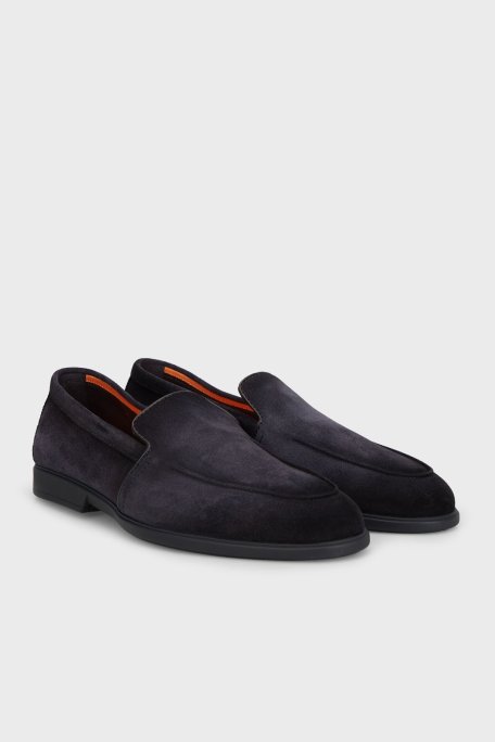 Santoni Süet Loafer Erkek Ayakkabı MGAR18829OOTSRVRU59 LACİVERT - Santoni (1)