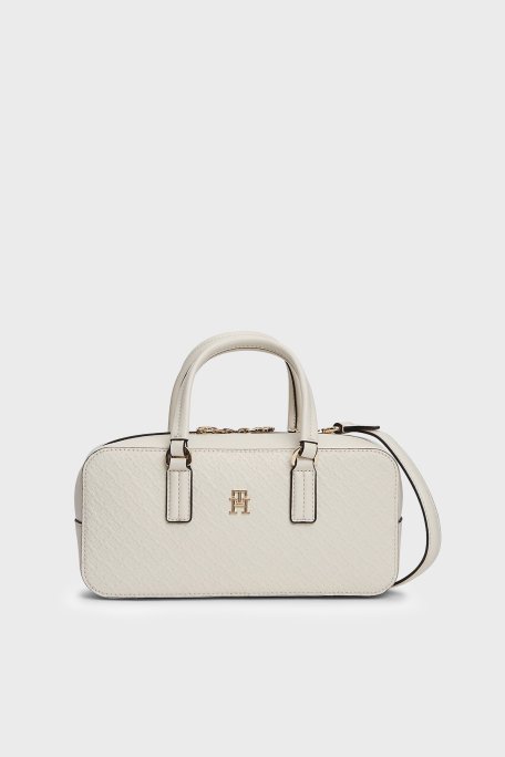 Tommy Hilfige Logolu Çıkarılabilir Askılır Kadın Çanta AW0AW18415 AEO BEJ - Tommy Hilfiger
